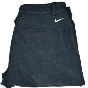 Nike Tiger Woods Collection Men's Golf Pants Plaid 34x30 Black Gray Stretch